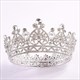 Classic Alloy Baroque Crystal Beaded Bridal Tiara In Round