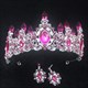 Baroque Crystal Point Princess Crown Bridal Tiara