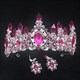 Baroque Crystal Point Princess Crown Bridal Tiara