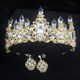 Baroque Crystal Point Princess Crown Bridal Tiara