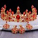 Baroque Crystal Point Princess Crown Bridal Tiara