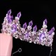 Baroque Crystal Point Princess Crown Bridal Tiara