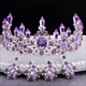 Baroque Crystal Point Princess Crown Bridal Tiara