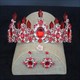 Baroque Crystal Point Princess Crown Bridal Tiara