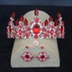 Baroque Crystal Point Princess Crown Bridal Tiara