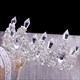 Baroque Crystal Point Princess Crown Bridal Tiara