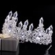 Baroque Crystal Point Princess Crown Bridal Tiara