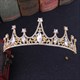 Prinzessinnendiadem Brautdiadem aus Legierung mit Kristall und Strassstein-Akzenten