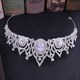 Elegantes Prinzessinnendiadem Brautdiadem aus Legierung mit Zirkonia und Strasssteinen