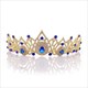 Elegantes Prinzessinnendiadem Brautdiadem aus Legierung mit Zirkonia und Strasssteinen