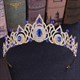Elegantes Prinzessinnendiadem Brautdiadem aus Legierung mit Zirkonia und Strasssteinen