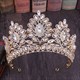 Elegant Baroque Rhinestone Princess Crown Bridal Tiara