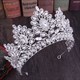 Elegant Baroque Rhinestone Princess Crown Bridal Tiara