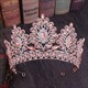 Elegant Baroque Rhinestone Princess Crown Bridal Tiara