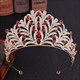 Alloy Leaf Rhinestones Princess Crown Bridal Tiara