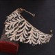 Alloy Leaf Rhinestones Princess Crown Bridal Tiara