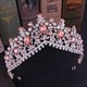 Vintage Legierung Strass Prinzessin Krone Braut Tiara