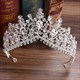 Vintage Legierung Strass Prinzessin Krone Braut Tiara