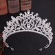 Modern Baroque Alloy Rhinestones Princess Crown Bridal Tiara