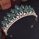 Stylish Baroque Alloy Crystal Leaf Princess Crown Bridal Tiara
