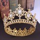 Alloy Baroque Rhinestone Beaded Bridal Tiara