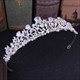 Zircon Alloy Floral Bridal Tiaras Princess Crown