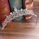 Zircon Alloy Floral Bridal Tiaras Princess Crown