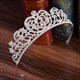Legierung Braut Tiara Prinzessin Krone Mit Strass Akzenten