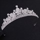Alloy Leaf Bridal Tiara Princess Crown With Rhinestone Accents