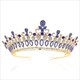 Baroque Crystal Alloy Bridal Tiara Princess Crown