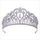 Baroque Heart-Shaped Bridal Tiara Princess Crown