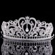 Baroque Heart-Shaped Bridal Tiara Princess Crown
