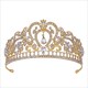 Baroque Heart-Shaped Bridal Tiara Princess Crown
