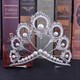 Alloy Crystal Peacock Feathers Bridal Tiara With Pearls