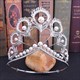 Alloy Crystal Peacock Feathers Bridal Tiara With Pearls