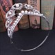 Alloy Crystal Peacock Feathers Bridal Tiara With Pearls