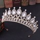 Baroque Crystal Bridal Tiara With Rhinestone Accents