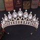 Baroque Crystal Bridal Tiara With Rhinestone Accents