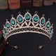 Baroque Crystal Bridal Tiara With Rhinestone Accents