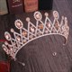 Crystal Bridal Tiara With Rhinestone Accents