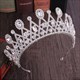 Crystal Bridal Tiara With Rhinestone Accents