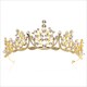 Dramatic Crystal Bridal Tiara With Rhinestone Accents