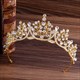 Dramatic Crystal Bridal Tiara With Rhinestone Accents