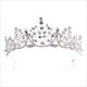 Dramatic Crystal Bridal Tiara With Rhinestone Accents