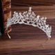 Dramatic Crystal Bridal Tiara With Rhinestone Accents