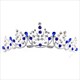 Dramatic Crystal Bridal Tiara With Rhinestone Accents