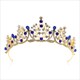 Dramatic Crystal Bridal Tiara With Rhinestone Accents