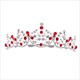 Dramatic Crystal Bridal Tiara With Rhinestone Accents