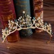 Dramatic Crystal Bridal Tiara With Rhinestone Accents
