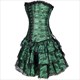3 Piece Lace Overlay Strapless Layered Basque Shaper Corset